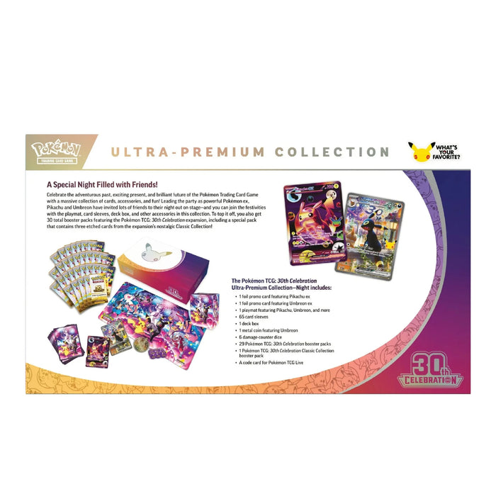 30th Celebration Pikachu ex Night Ultra-Premium Collection | Pokemon TCG