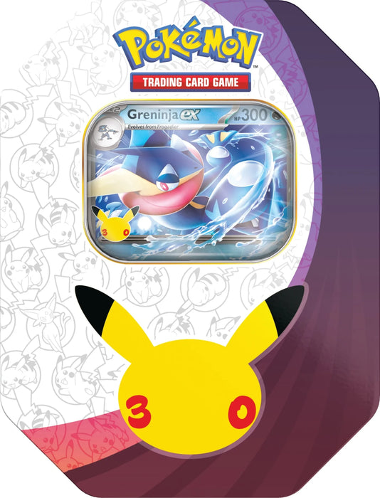 30th Celebration ex Tin - Assorted (Sylveon ex or Greninja ex) | Pokemon TCG