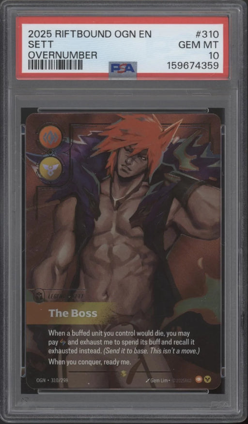 Sett Riftbound Origin Overnumber #310 PSA 10