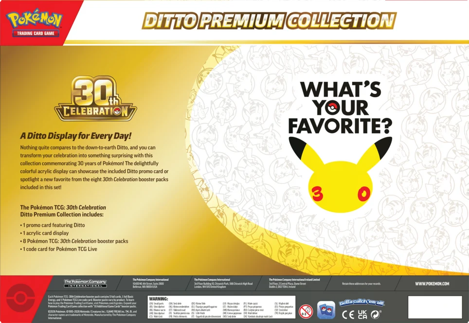 30th Celebration Ditto Premium Collection | Pokemon TCG