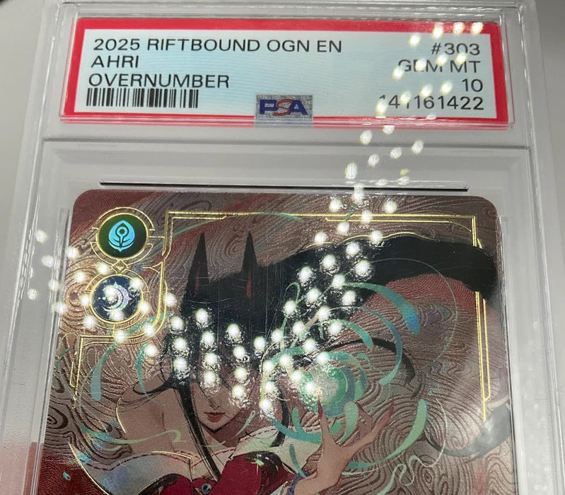 Ahri Nine-Tailed Fox Riftbound Overnumber #303 PSA 10