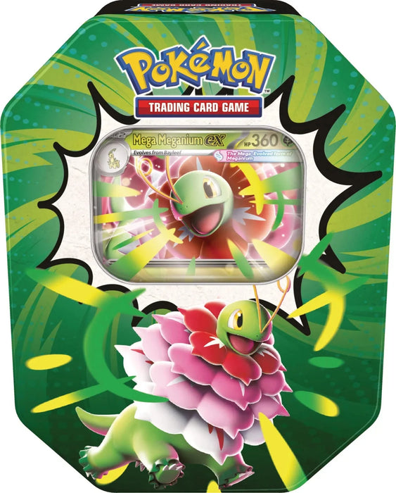 Ascended Heroes Tin - Assorted (Mega Emboar ex, Mega Feraligatr ex or Mega Meganium ex) | Pokemon TCG