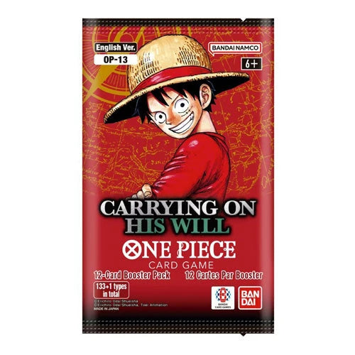 Carrying On His Will OP-13 Booster Pack | One Piece Card Game