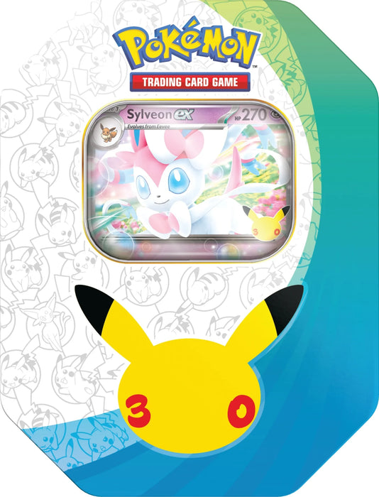 30th Celebration ex Tin - Assorted (Sylveon ex or Greninja ex) | Pokemon TCG