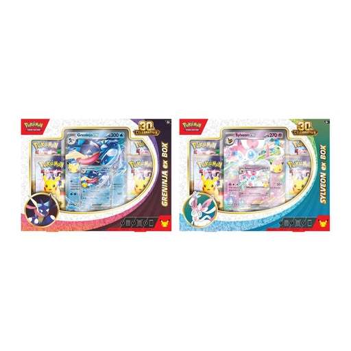 30th Celebration Sylveon ex Box or Greninja ex Box - Random Artwork | Pokemon TCG