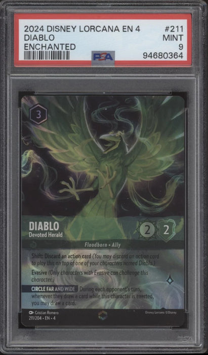 Diablo Disney Lorcana Ursula's Return Enchanted #211 PSA 9 #1
