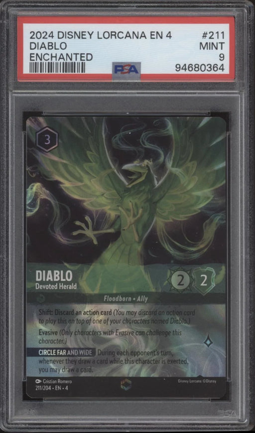 Diablo Disney Lorcana Ursula's Return Enchanted #211 PSA 9 #1