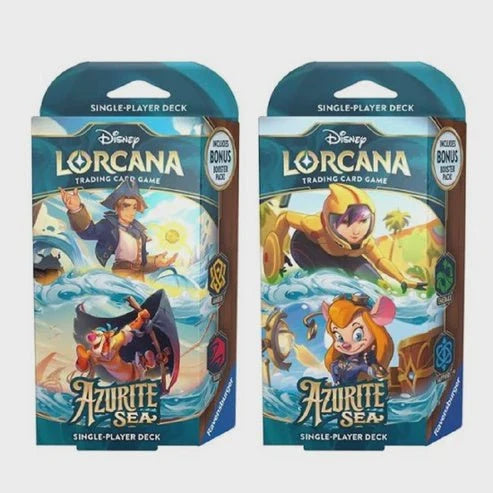 Disney Lorcana: Azurite Sea Starter Deck Set (Set of 2)