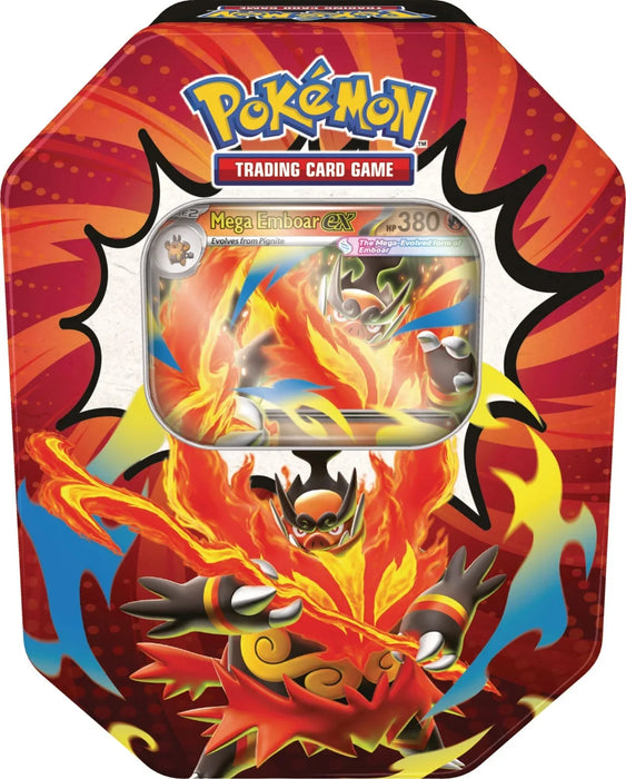 Ascended Heroes Tin - Assorted (Mega Emboar ex, Mega Feraligatr ex or Mega Meganium ex) | Pokemon TCG