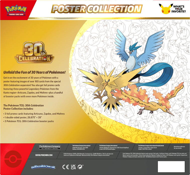 30th Celebration Poster Collection | Pokemon TCG