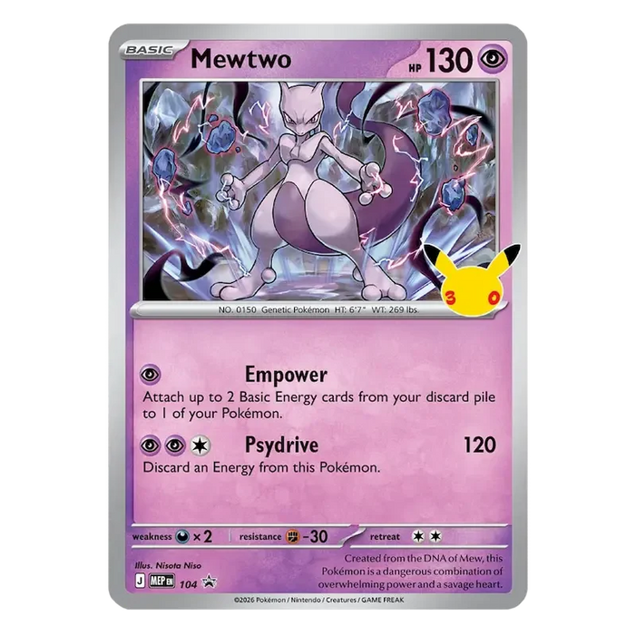 30th Celebration Mewtwo Figure Collection | Pokemon TCG