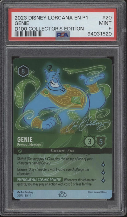Genie Lorcana D100 Collector's Edition #20 PSA 9